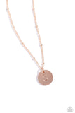 Initial Elegance- Rose Gold - S Necklace - Paparazzi Accessories Necklace Bedazzle Me Pretty Mobile Fashion Boutique