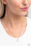 Initial Elegance- Rose Gold - S Necklace - Paparazzi Accessories Necklace Bedazzle Me Pretty Mobile Fashion Boutique