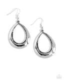 Inner Iridescence - Silver Earrings - Paparazzi Accessories Earrings Bedazzle Me Pretty Mobile Fashion Boutique
