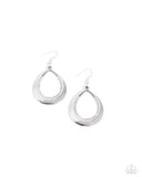 Inner Iridescence - White Earrings - Paparazzi Accessories Earrings Bedazzle Me Pretty Mobile Fashion Boutique