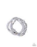 Instant Shimmer - Silver Bracelet - Paparazzi Accessories Bracelet Bedazzle Me Pretty Mobile Fashion Boutique