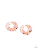 Intelligence Operation - Copper Earrings - Paparazzi Accessories Earrings Bedazzle Me Pretty Mobile Fashion Boutique