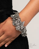 Intentional Impression - Silver - 2024 Zi Collection Bracelet - Paparazzi Accessories Bedazzle Me Pretty Mobile Fashion Boutique