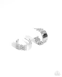 Interlocked Immunity - Silver Earrings - Paparazzi Accessories Earrings Bedazzle Me Pretty Mobile Fashion Boutique