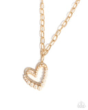 Introducing Me - Gold Necklace - Paparazzi Accessories Necklace Bedazzle Me Pretty Mobile Fashion Boutique