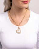Introducing Me - Gold Necklace - Paparazzi Accessories Necklace Bedazzle Me Pretty Mobile Fashion Boutique