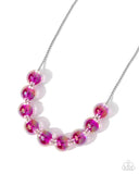 Iridescent Identity - Pink Necklace - Paparazzi Accessories Necklace Bedazzle Me Pretty Mobile Fashion Boutique