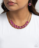 Iridescent Identity - Pink Necklace - Paparazzi Accessories Necklace Bedazzle Me Pretty Mobile Fashion Boutique