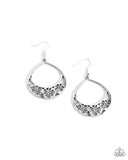 Island Ambrosia - Silver Earrings - Paparazzi Accessories Earrings Bedazzle Me Pretty Mobile Fashion Boutique