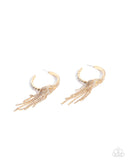 Jaw-Dropping Jubilee - Gold Earrings - Paparazzi Accessories Earrings Bedazzle Me Pretty Mobile Fashion Boutique