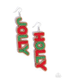 Jolly Holiday - Multi Earrings - Paparazzi Accessories Earrings Bedazzle Me Pretty Mobile Fashion Boutique