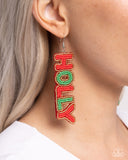 Jolly Holiday - Multi Earrings - Paparazzi Accessories Earrings Bedazzle Me Pretty Mobile Fashion Boutique