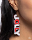 Jolly Holiday - Multi Earrings - Paparazzi Accessories Earrings Bedazzle Me Pretty Mobile Fashion Boutique