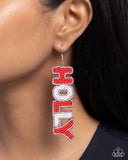 Jolly Holiday - Multi Earrings - Paparazzi Accessories Earrings Bedazzle Me Pretty Mobile Fashion Boutique