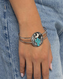 Journey to the West - Blue Bracelet - Paparazzi Accessories Bracelet Bedazzle Me Pretty Mobile Fashion Boutique