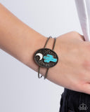 Journey to the West - Brass Bracelet - Paparazzi Accessories Bracelet Bedazzle Me Pretty Mobile Fashion Boutique