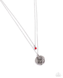 July Birthstone Beauty - Red Necklace - Paparazzi Accessories Necklace Bedazzle Me Pretty Mobile Fashion Boutique