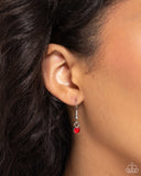 July Birthstone Beauty - Red Necklace - Paparazzi Accessories Necklace Bedazzle Me Pretty Mobile Fashion Boutique