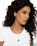June Birthstone Beauty - White Necklace - Paparazzi Accessories Necklace Bedazzle Me Pretty Mobile Fashion Boutique