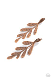 Jungle Fauna - Copper Post Earrings - Paparazzi Accessories Post Earrings Bedazzle Me Pretty Mobile Fashion Boutique