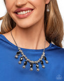 Just A Habit - Black Necklace - Paparazzi Accessories Necklace Bedazzle Me Pretty Mobile Fashion Boutique