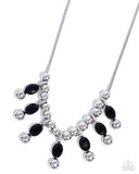 Just A Habit - Black Necklace - Paparazzi Accessories Necklace Bedazzle Me Pretty Mobile Fashion Boutique