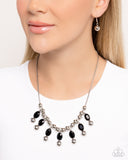 Just A Habit - Black Necklace - Paparazzi Accessories Necklace Bedazzle Me Pretty Mobile Fashion Boutique