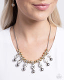 Just A Habit - White Necklace - Paparazzi Accessories Necklace Bedazzle Me Pretty Mobile Fashion Boutique