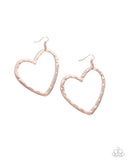 Just My Type - Rose Gold Earrings - Paparazzi Accessories Earrings Bedazzle Me Pretty Mobile Fashion Boutique