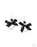 Kawaii Keepsake - Black Earrings - Paparazzi Accessories Earrings Bedazzle Me Pretty Mobile Fashion Boutique
