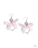 Kawaii Keepsake - Pink Earrings - Paparazzi Accessories Earrings Bedazzle Me Pretty Mobile Fashion Boutique
