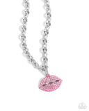 Keepsake Kisser - Pink Necklace - Paparazzi Accessories Necklace Bedazzle Me Pretty Mobile Fashion Boutique
