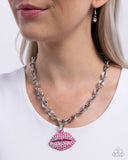 Keepsake Kisser - Pink Necklace - Paparazzi Accessories Necklace Bedazzle Me Pretty Mobile Fashion Boutique