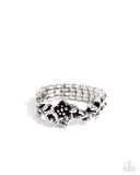 Kind Gesture - Silver Ring - Paparazzi Accessories Ring Bedazzle Me Pretty Mobile Fashion Boutique