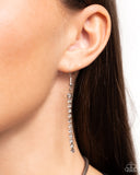 Knotted Keeper - White Necklace - Paparazzi Accessories Necklace Bedazzle Me Pretty Mobile Fashion Boutique