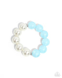 Lacy Lady - Blue Complete Look  - Paparazzi Accessories Bedazzle Me Pretty Mobile Fashion Boutique