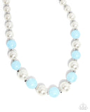 Lacy Lady - Blue Complete Look  - Paparazzi Accessories Bedazzle Me Pretty Mobile Fashion Boutique