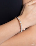 Ladylike Leader - Gold Bracelet - Paparazzi Accessories Bracelet Bedazzle Me Pretty Mobile Fashion Boutique