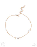 Ladylike Loop - Gold Anklet - Paparazzi Accessories Anklet Bedazzle Me Pretty Mobile Fashion Boutique