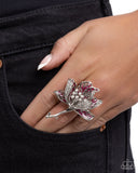 Ladylike Lotus - Multi Ring - Paparazzi Accessories Ring Bedazzle Me Pretty Mobile Fashion Boutique
