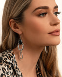 Lavish Loyalty - Black Earrings - Paparazzi Accessories Earrings Bedazzle Me Pretty Mobile Fashion Boutique