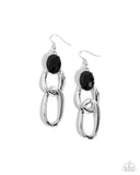 Lavish Loyalty - Black Earrings - Paparazzi Accessories Earrings Bedazzle Me Pretty Mobile Fashion Boutique