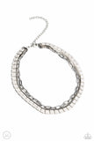 LAYER of the Year - White Necklace - Paparazzi Accessories Necklace Bedazzle Me Pretty Mobile Fashion Boutique