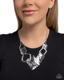 Layered Luxury - Silver Necklace - Paparazzi Accessories Necklace Bedazzle Me Pretty Mobile Fashion Boutique