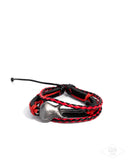 Lead Guitar - Red Bracelet - Paparazzi Accessories Bracelet Bedazzle Me Pretty Mobile Fashion Boutique