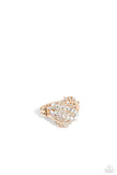 LEAF the Way - Gold Ring - Paparazzi Accessories Ring Bedazzle Me Pretty Mobile Fashion Boutique