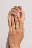 LEAF the Way - Gold Ring - Paparazzi Accessories Ring Bedazzle Me Pretty Mobile Fashion Boutique