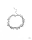 Leafy Lady - White Complete Look  - Paparazzi Accessories Bedazzle Me Pretty Mobile Fashion Boutique