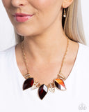 Leafy Leader - Brown Necklace - Paparazzi Accessories Necklace Bedazzle Me Pretty Mobile Fashion Boutique