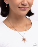 Leafy Lullaby - Brown Necklace - Paparazzi Accessories Necklace Bedazzle Me Pretty Mobile Fashion Boutique